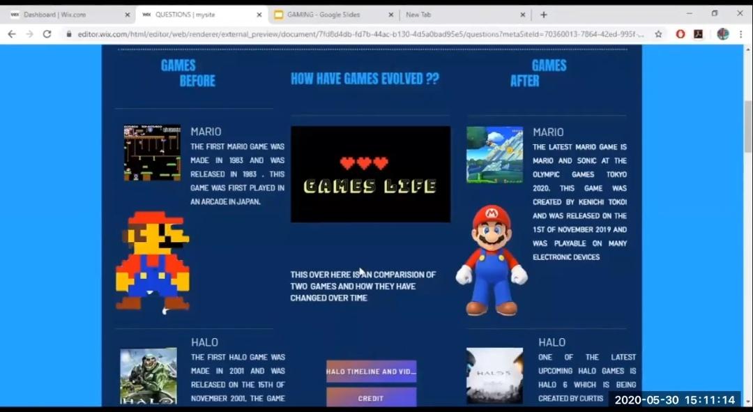 Games Before, How Have Games Evolved, Games After - comparison slide